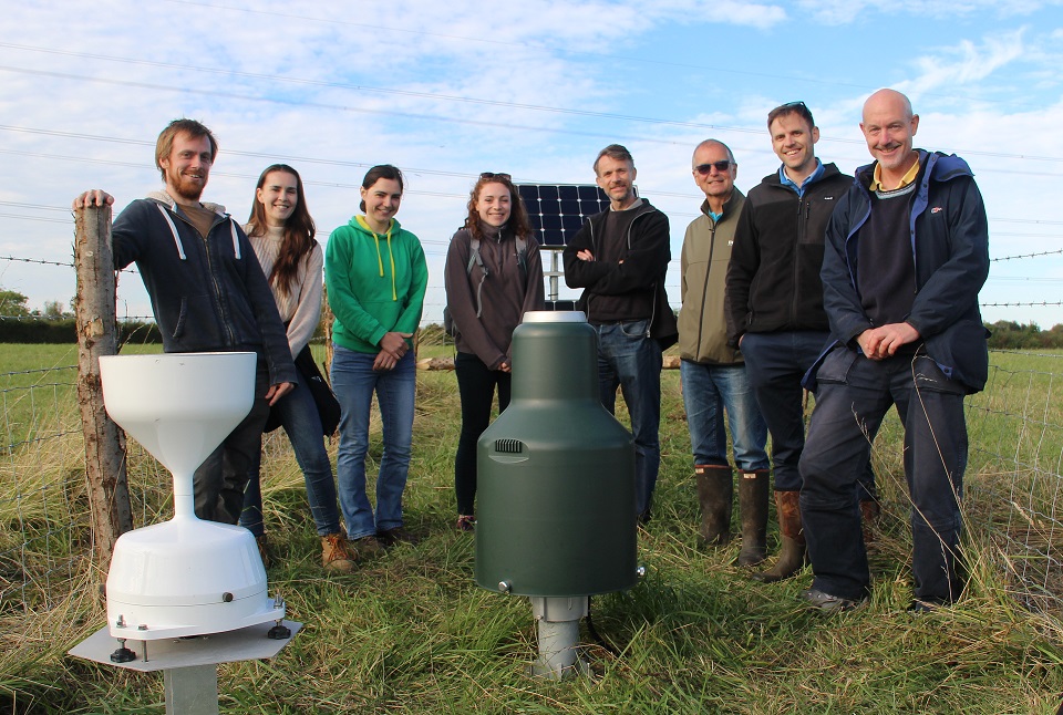 COSMOS-UK team standing in the Chimney Meadows compound in 2021