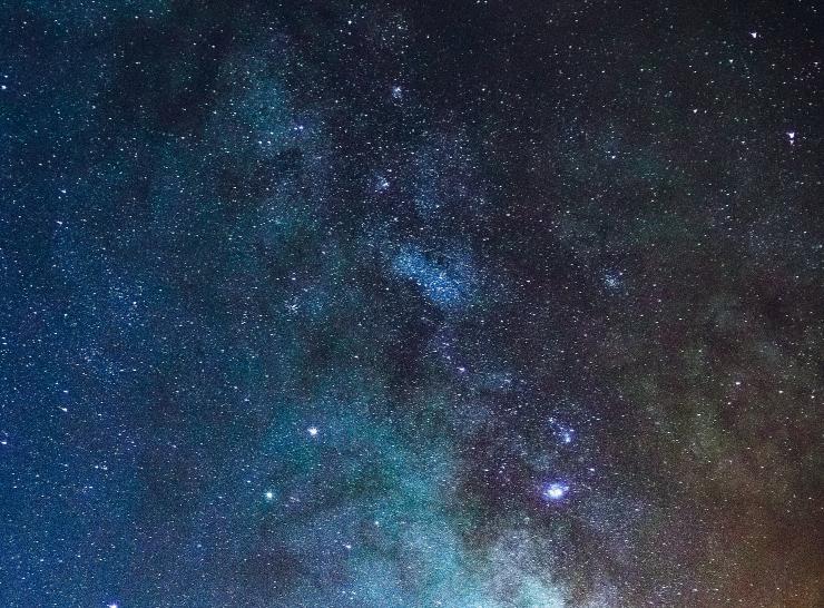 Photograph of the Milky Way at night